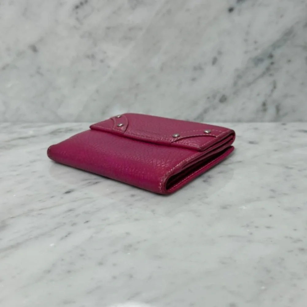 Burberry pink leather compact wallet - Picture 8 of 11